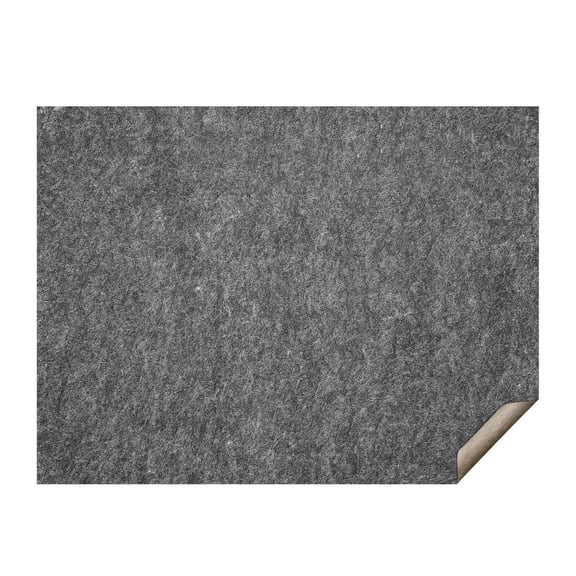 Rug Pad 9x12, 1/4 Inch Thick Carpet Pad - Non-Slip Rug Cushioning - Polyester Felt & Latex - Gray - for Area Rugs on Hard Floors