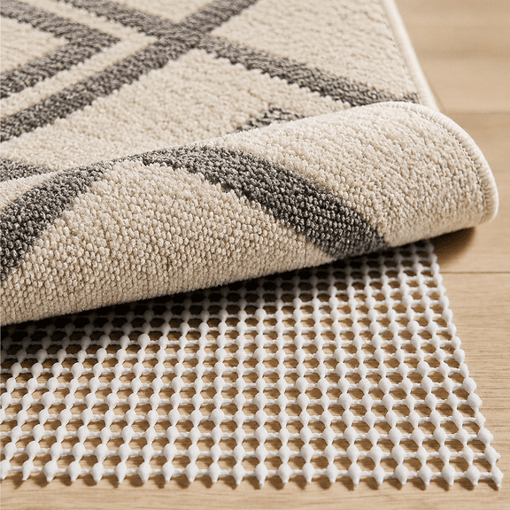 Rug Pad Non-Slip Carpet Grip Pad 2x4 Feet, PVC Mesh Anti-Slip for Hardwood Floors and Hard Surface Protection