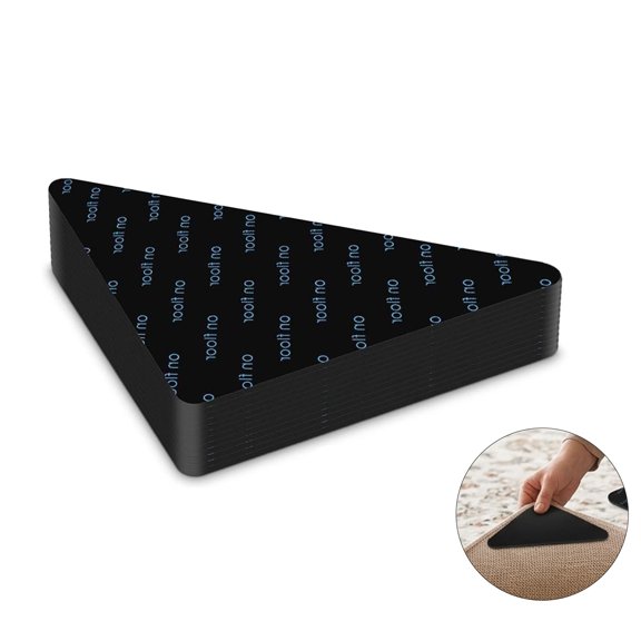 Rug Pads Grippers 12PCS,Non Slip Rug Pads,Reusable and Washable Rug Pad Gripper for Area Rugs,Carpet Pads Rug Corner