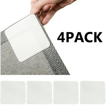 Rug Pads Grippers, 8 PCS Non Slip Washable Grippers for Rug, New Materials to Anti Curling Rug Pad : Keep Your Rug in Place & Make Corner Flat and Easily Peel Off