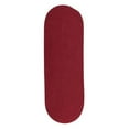 thumbnail image 1 of Rug  Reversible Flat-Braid Oval Braided Runner  Red - 2 ft. 4 in. x 10 ft., 1 of 1