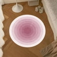 thumbnail image 1 of Rug Round Carpet Living Room Cream Wind Sofa Coffee Table Bedroom Bedside Study Soundproof Floor Cushion Washable Rug Pink 40x40cm, 1 of 6