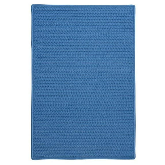 Rug Simply Home Solid - Blue Ice 2 ft. x 12 ft. Braided Rug