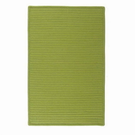Rug Simply Home Solid Braided Rug - Bright Green - 4 ft. x 6 ft.