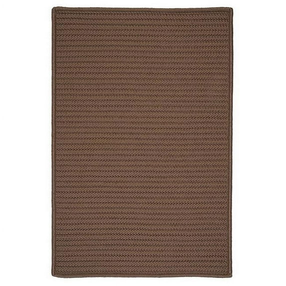 Rug Simply Home Solid Braided Rug - Cashew 5 ft. x 8 ft.