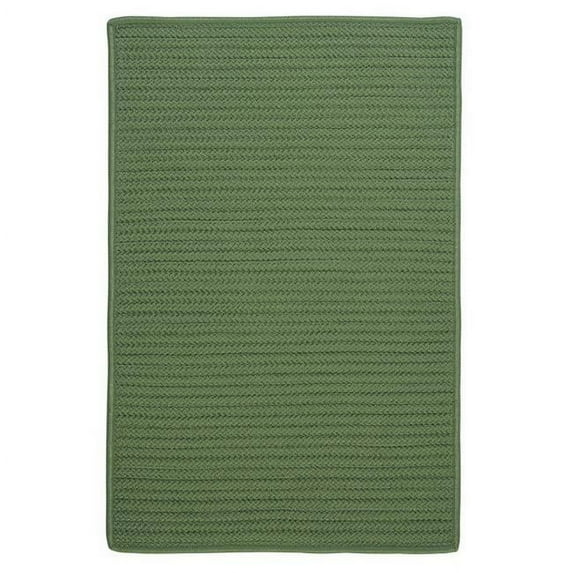 Rug Simply Home Solid Braided Rug - Moss Green - 12 ft. square