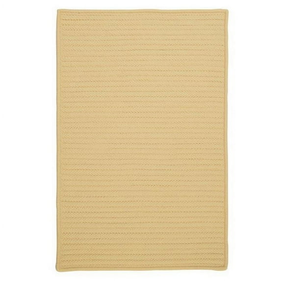 Rug Simply Home Solid Braided Rug - Pale Banana - 12 ft. square