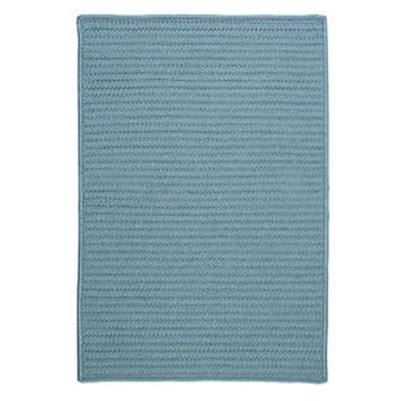 Rug Simply Home Solid - Federal Blue 2 ft. x 8 ft. Braided Rug