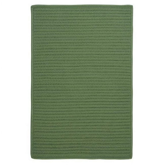 Rug Simply Home Solid - Moss Green 6 ft. square Braided Rug