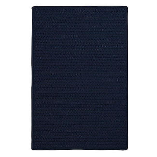Rug Simply Home Solid Navy Braided Rug - 10 ft. square - Walmart.com