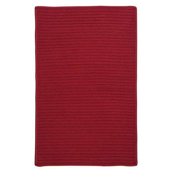 Rug Simply Home Solid - Sangria 10 ft. x13 ft. Braided Rug