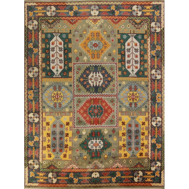 Rug Source Indoor Traditional Area Rug 8’ x 10’, Green
Tribal/ Geometric
 Rug, Wool Carpet