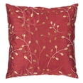 thumbnail image 1 of Rug  Square Burgundy and Gold and Mustard Decorative Down Feather Pillow 22 x 22 in., 1 of 1