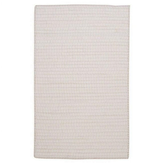 Rug Ticking Stripe- Canvas 2 ft. x 3 ft. Braided Rug