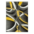 thumbnail image 1 of Rug and Decor Metro Collection Gray Yellow Black White Vertex Rug Abstract Moden Area Rug, 1 of 5