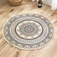 thumbnail image 1 of Rug for Kitchen Bathroom Bedroom Living Room - Hand Woven Round Floor Mat Modern Area Rugs Runner 36", 1 of 3
