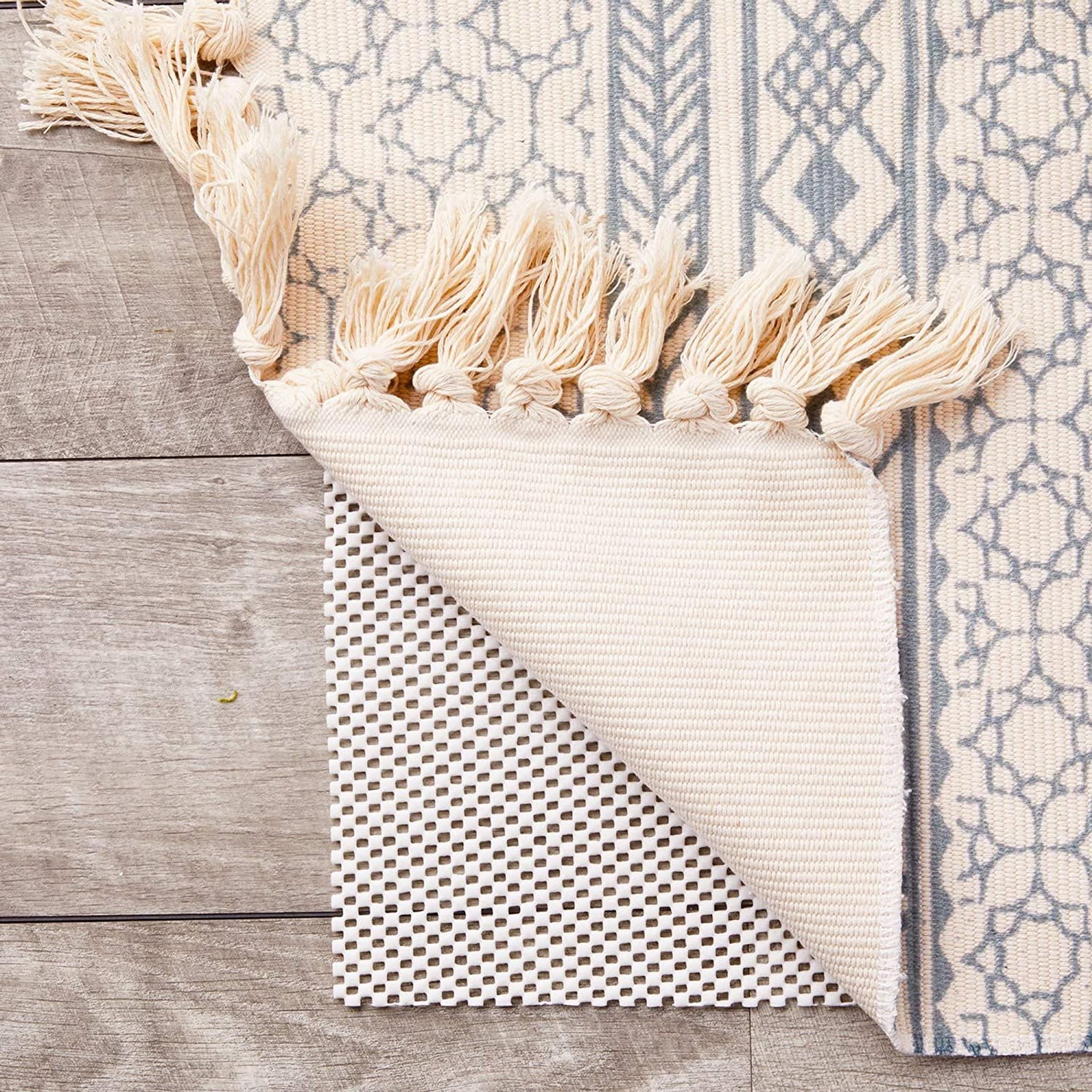 Rug holder Pad for Carpet, Area Rug,Hardwood Floors, Tight Weave (White