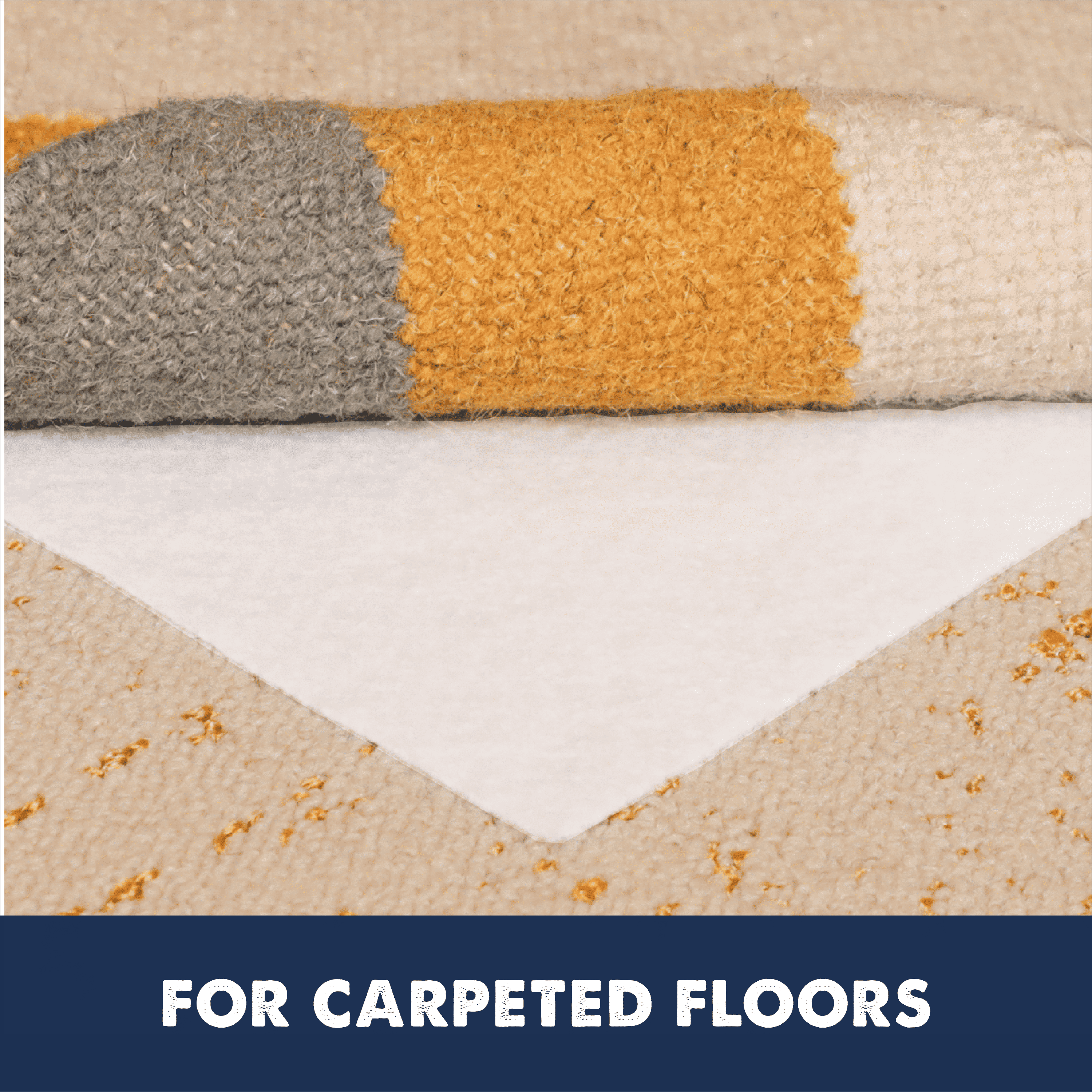 Magic Stop Rug Pad Slip-Stop, Rug on Carpet Non Slip Rug Pad, 9 x 12 ft, Made in USA ...