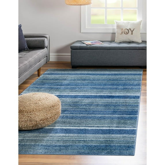 RugPal Contemporary Zeno Collection Area Rug 6'x8'9" - Blue