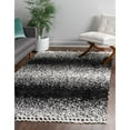 thumbnail image 1 of RugPal Shag Brico Collection Area Rug 2'2"x3' - Black-White, 1 of 5