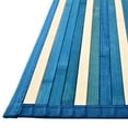 thumbnail image 1 of RugPal Solid/Striped Brezoi Collection Area Rug 7' Round - Blue-White, 1 of 5