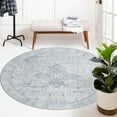 thumbnail image 1 of RugPal Transitional Rine Collection Area Rug 7'6" Round - Ivory, 1 of 5