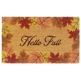 thumbnail image 1 of RugSmith Anti-Slip PVC Coir Machine Doormat Tufted Hello Fall, Natural, 18"x30", 1 of 5