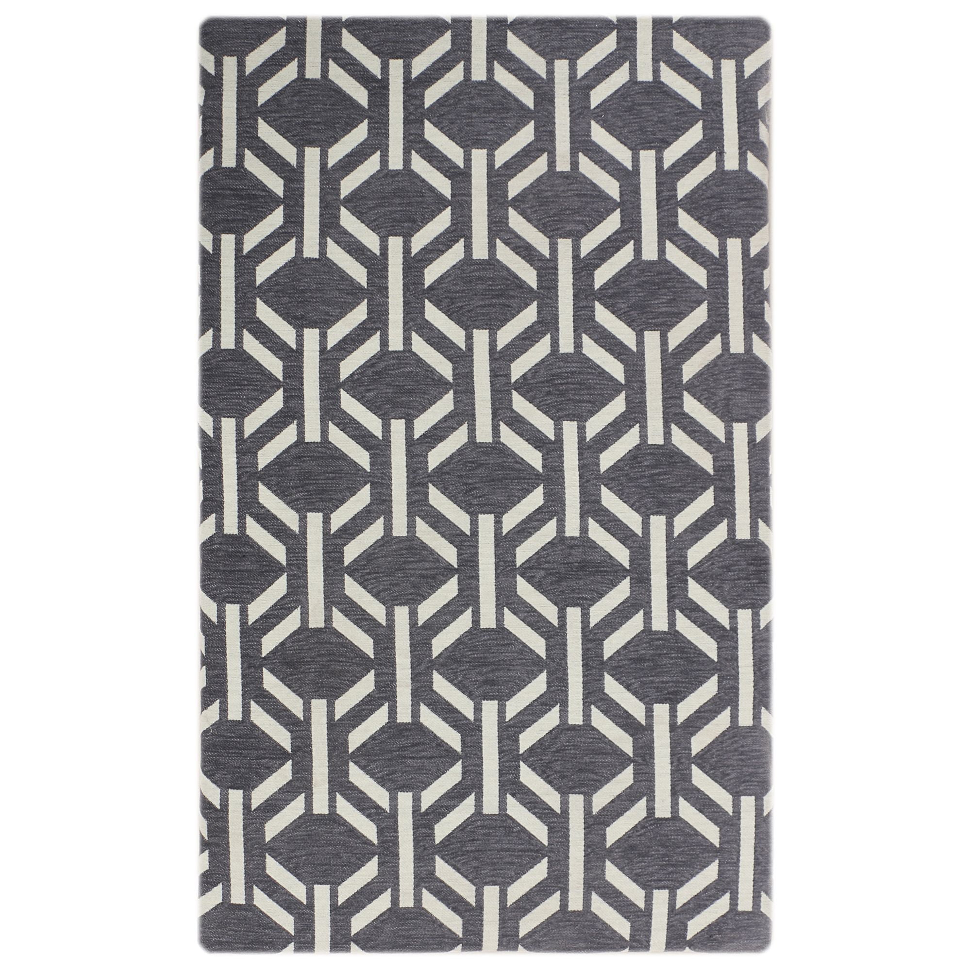 RugSmith Dark Grey Maze Anti-Fatigue Kitchen Mat, 20" x 36"