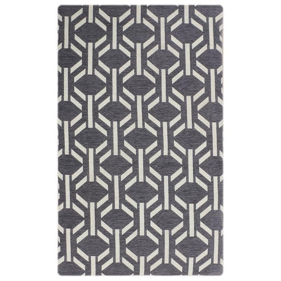 RugSmith Dark Grey Maze Anti-Fatigue Kitchen Mat, 20" x 36"