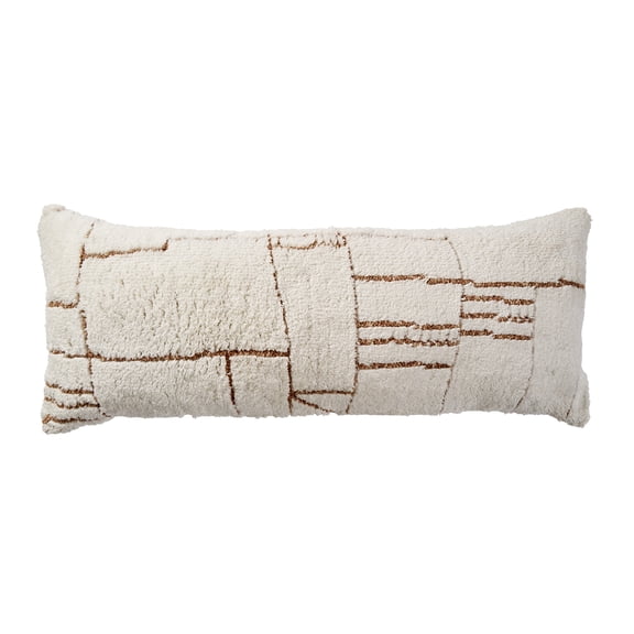 Dharra Organic Linework Decorative Throw Pillow Cover 14" x 36"