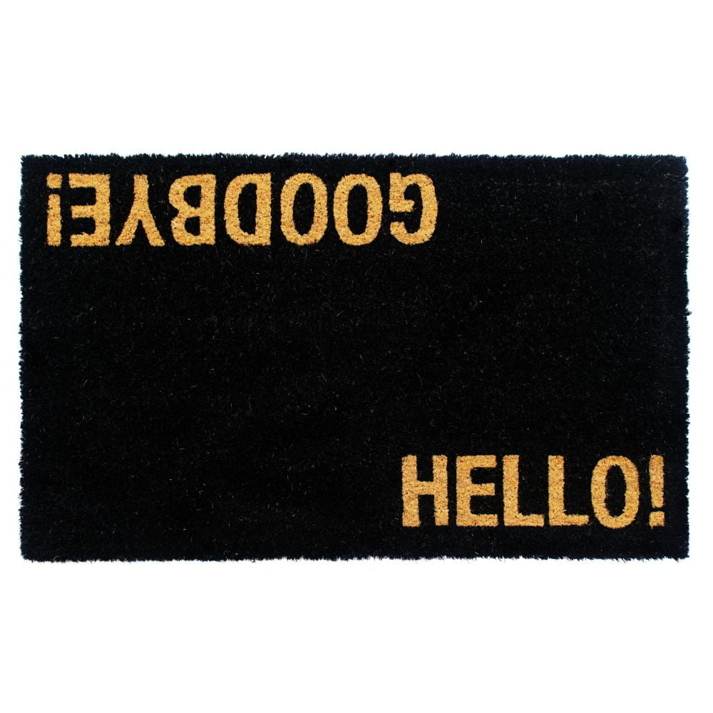 Hemmings Hello/Goodbye Coir Non-Slip Outdoor Doormat