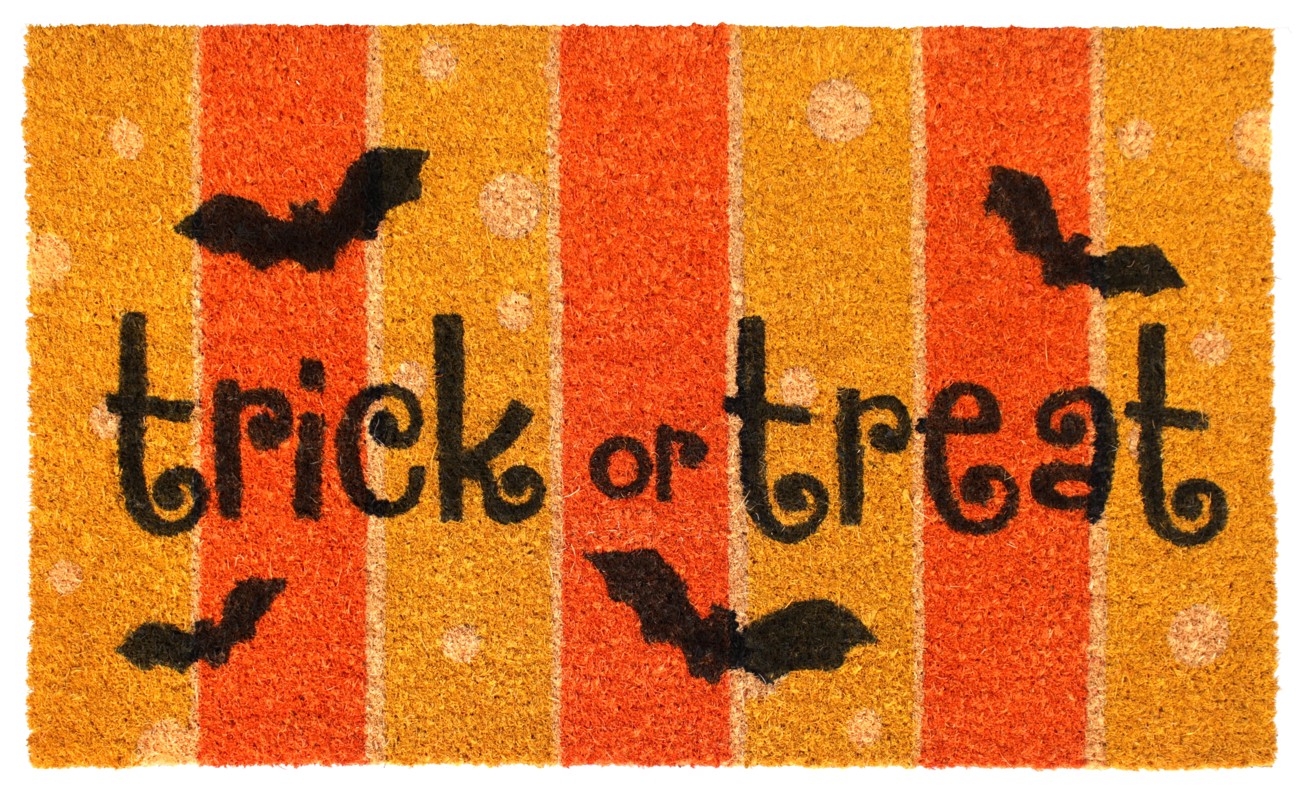 RugSmith Multi Machine Tufted Trick or Treat Doormat, 18" x 30"