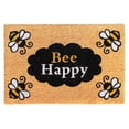 thumbnail image 1 of RugSmith Natural Machine Tufted Bee Happy, 24" x 36",Natural, 1 of 3