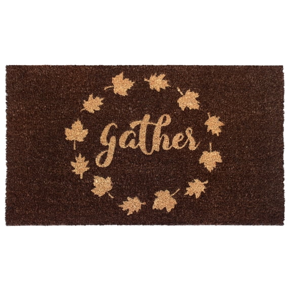 RugSmith Natural Machine Tufted Gather Doormat, 18" x 30"