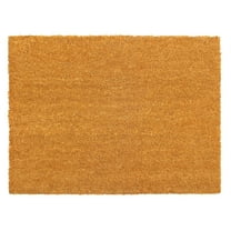 RugSmith Natural Machine Tufted Plain Doormat