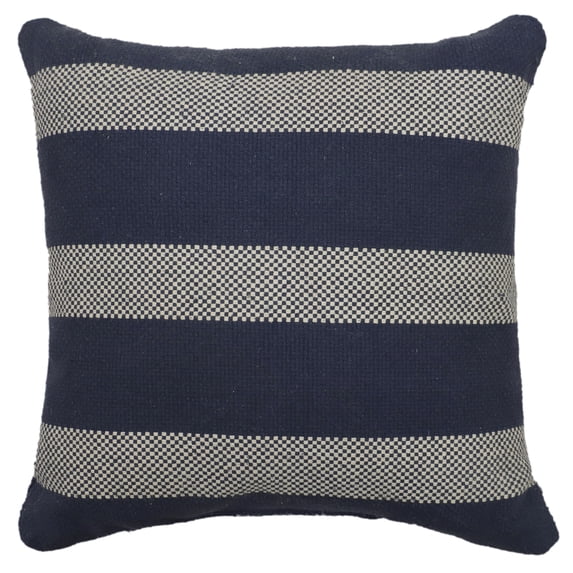 Mainstays Striped Decorative Pillow, 18" x 18", Blue