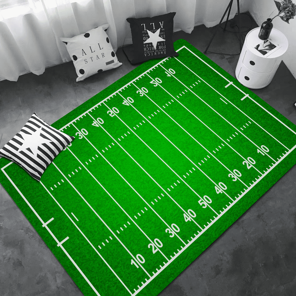 Rugby American Football Field Area Long Rugs Nordic Style Home Doormat ...