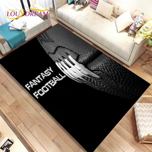 Rugby American Football Field Area Rug Carpet Rug for Living Room Bedroom Sofa Doormat ration kids Play Non-slip Floor Mat