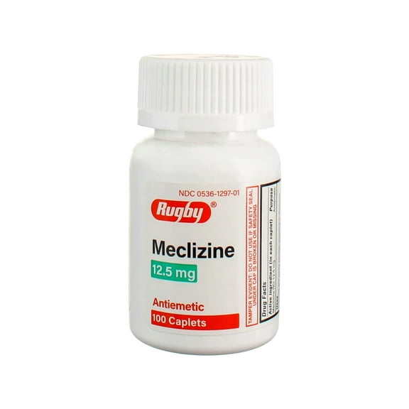 Rugby Antiemetic Meclizine 12.5 mg - 100 Caplets