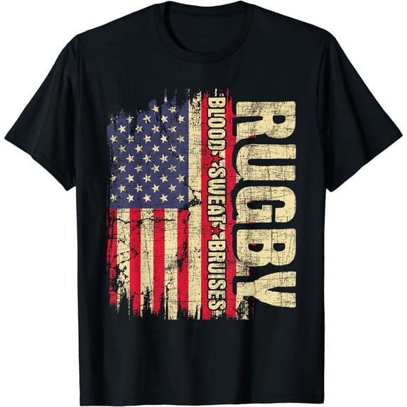 Rugby Blood Sweat Bruises - Rugby Player Dad Mom T-Shirt