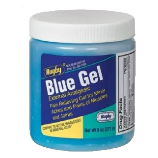 Rugby Blue Muscles and Joints PainRelieving Gel 8oz., OTC Medicine