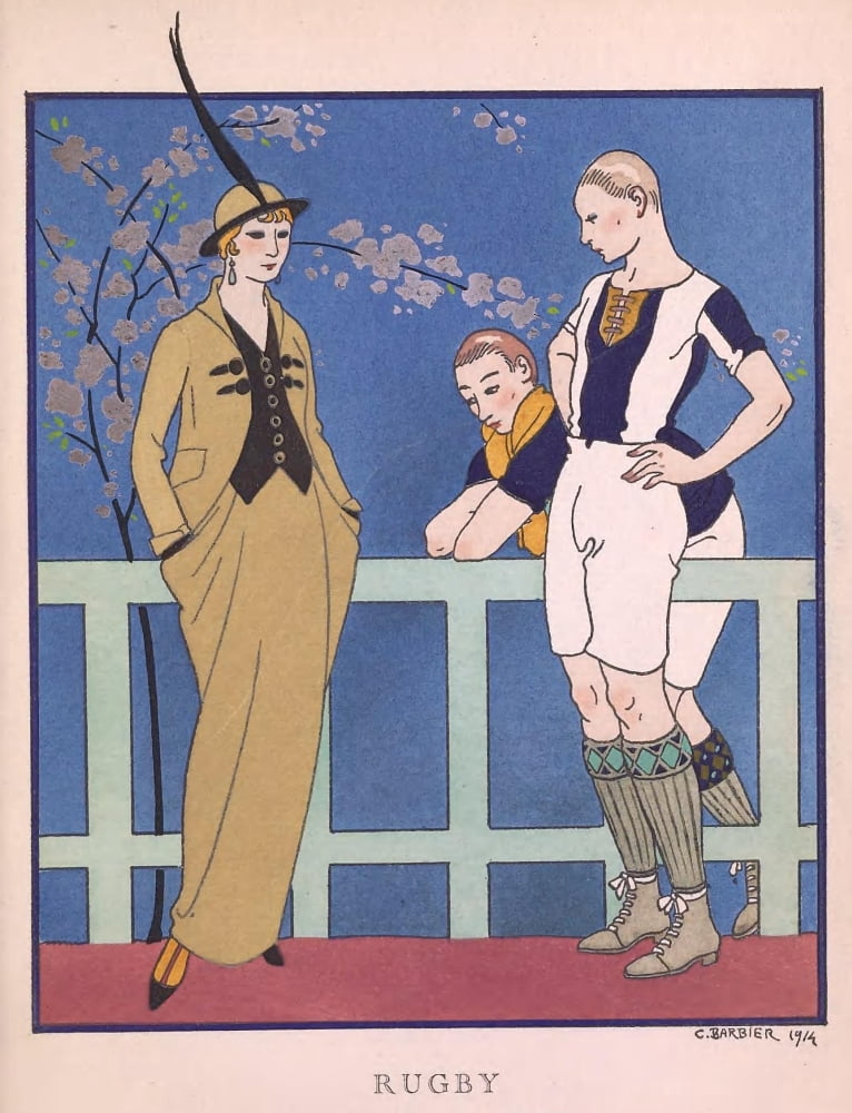 Rugby Canvas Art - George Barbier (18 x 24)