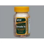 Rugby Cerovite Jr. Multiple Vitamin with Mineral Supplement Tablets, 60 Count