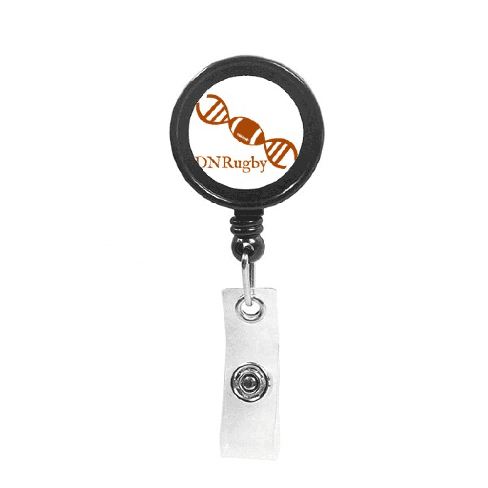 Rugby Combination Double Helix Retractable Keychain Badge Holder ID Badge