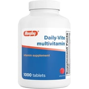 Rugby Daily-Vite Multivitamin Tablets for Adults, 1000 Count 1 Pack