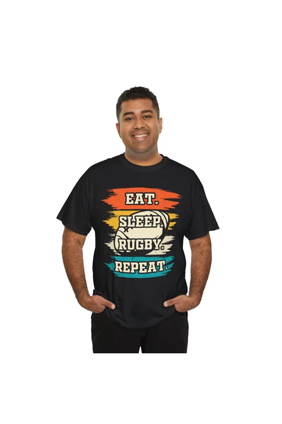 Rugby Evolution T-Shirt | From Caveman to Rugby Pro Tee | Funny Sports Gift