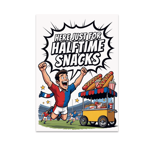 Rugby Fan Humor Decor - Rugby Enthusiast - 13x19 Poster Print