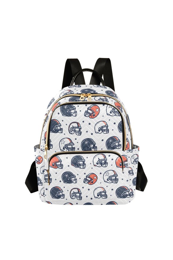 Rugby Fashion Backpack for Women Lightweight College Travel Casual Daypack