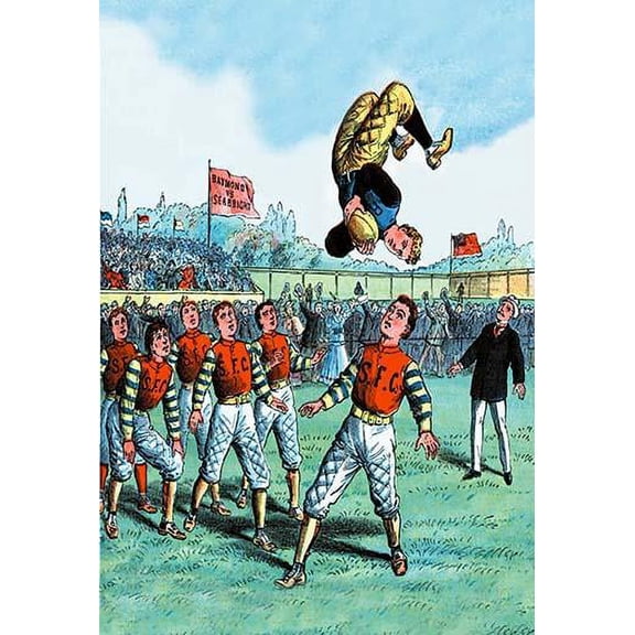 Rugby Flip Fine art canvas print (20" x 30")