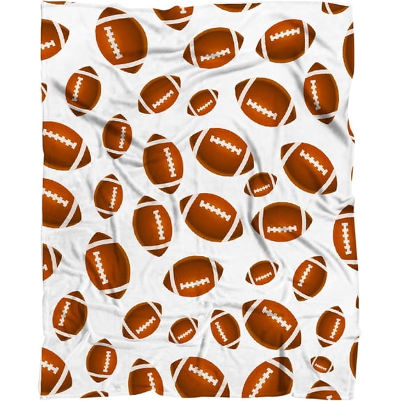 Rugby Football Flannel Fleece Bed Blanket Throw Blankets Lightweight Cozy for Bedroom All Season Sofa Decor Gift 30x40